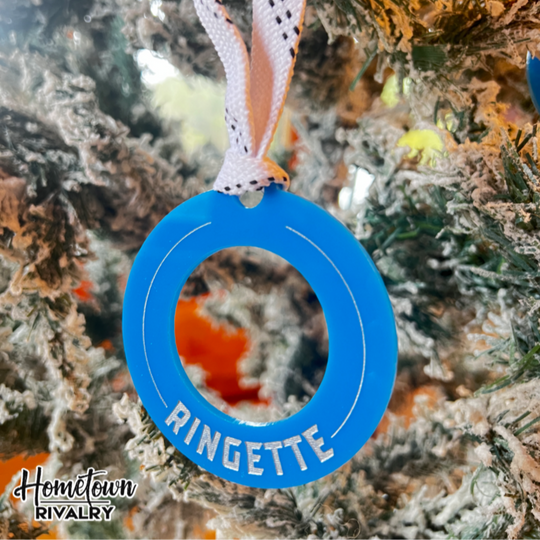 Ringette OR Ringuette Christmas Ornament
