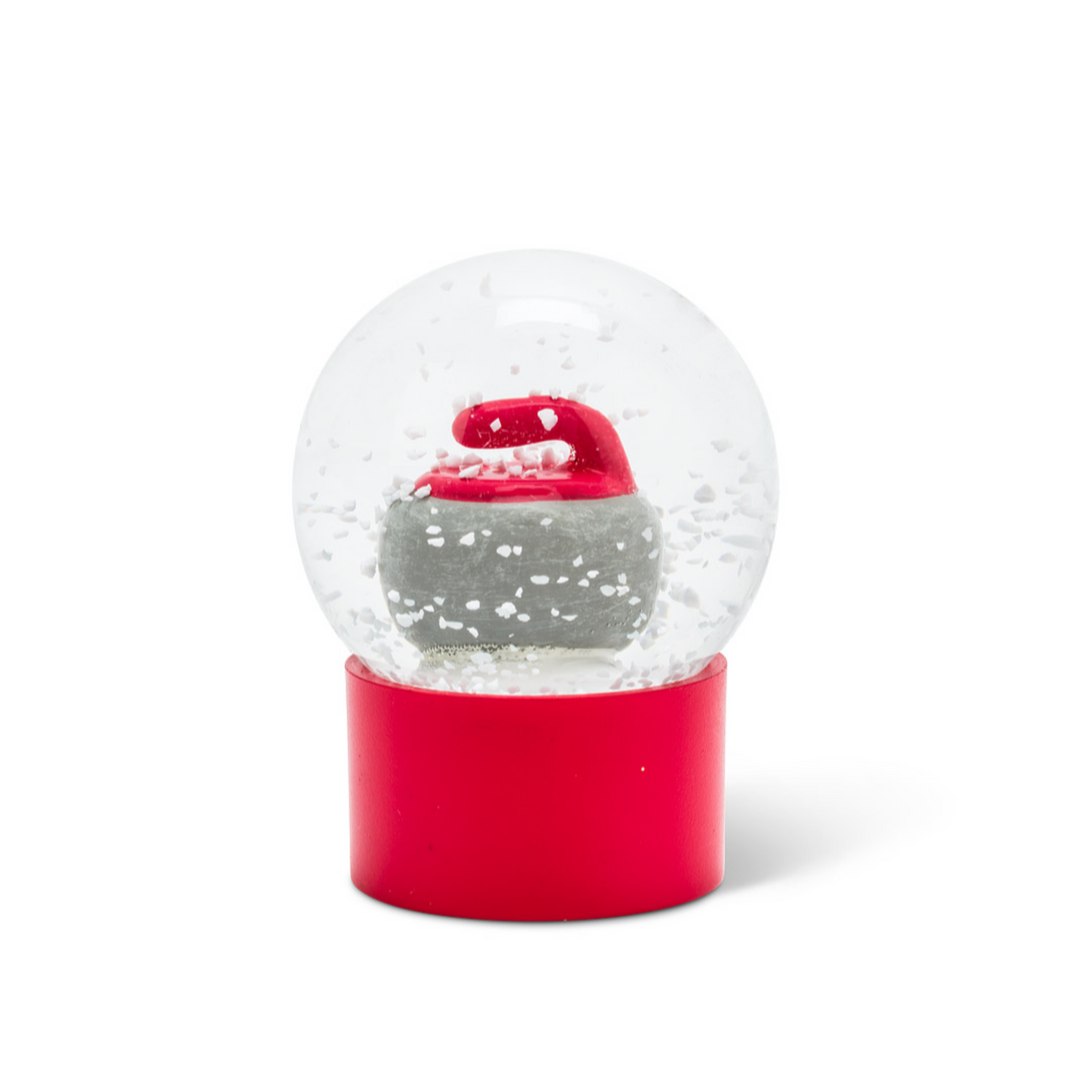 Curling Rock Mini Snow Globe