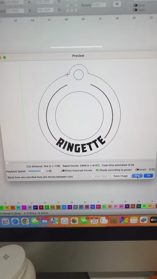 2023 Ringette Ring Christmas Ornament