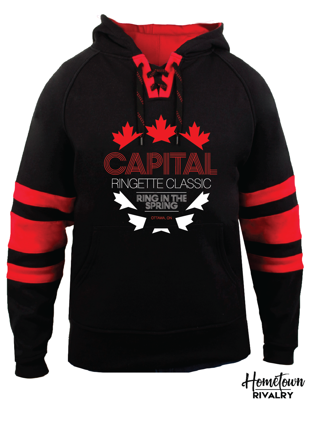 Capital Ringette Classic Skate Lace Hoodie-ADULT
