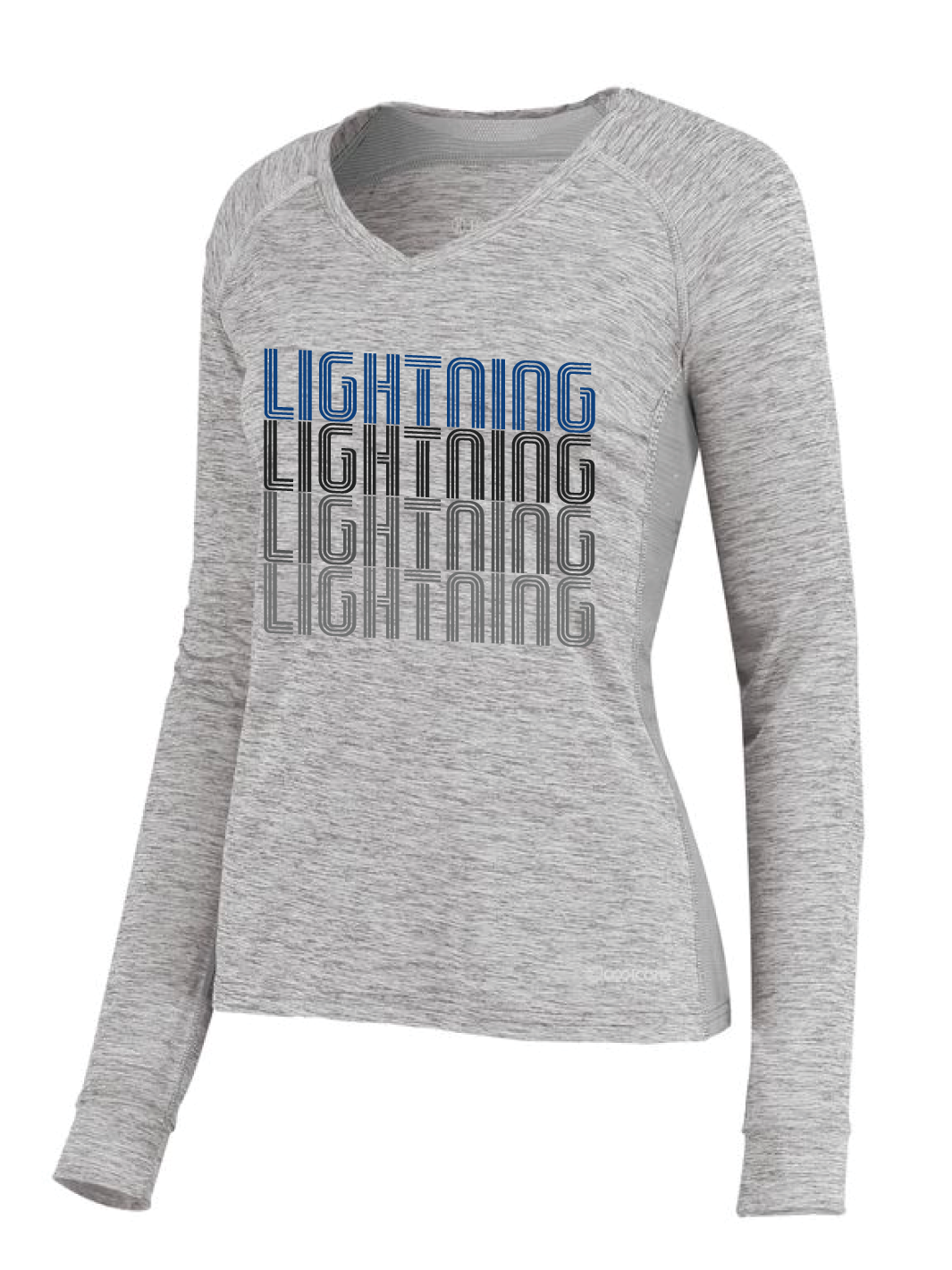 Richmond Hill Lightning Ringette Long Sleeve Training Tee-Ladies